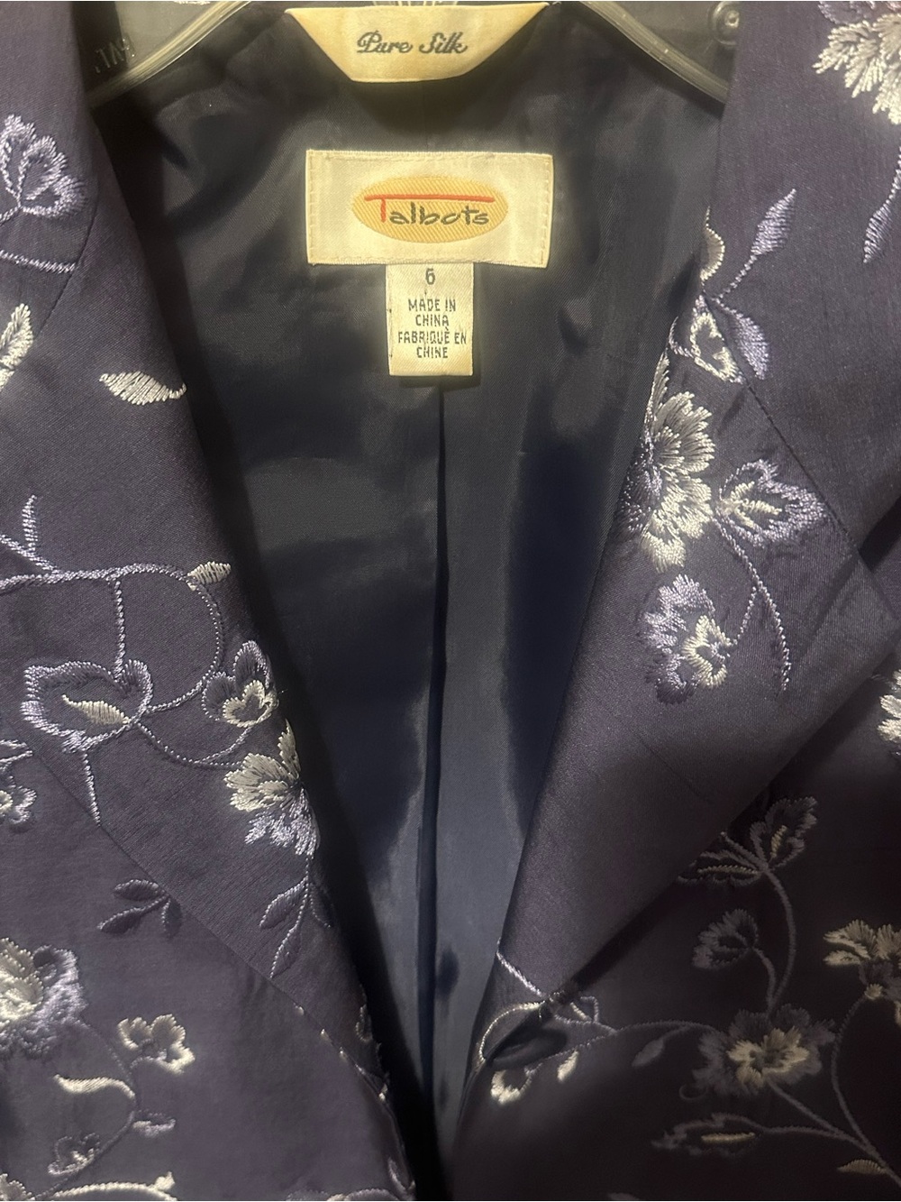 Talbots Floral Silk Jacket - Picture 2 of 4